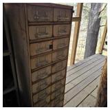 Cole Metal Index File Cabinet