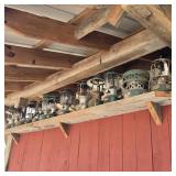 Row of Vintage Coleman Lanterns (Left)