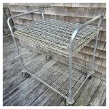 Metal Rolling Cart w/ Lattice