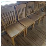 Set of 4 Oak Chairs