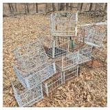 Lot of 14 Industrial Metal Crates