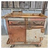 Rustic Rolling Tool Cart