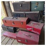 Lot of Metal Toolboxes
