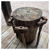 Homemade Stump Blacksmithing Anvil Holder