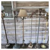 Lot of Antique Floorlamps