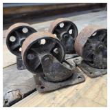 Set of Four 4' Heavy-Duty Casters