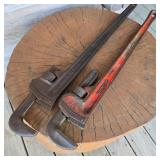 Pair of Rigid 36' Pipe Wrenches