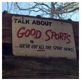 Retro 'Good Sports' Metal Sign