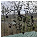 Scorpio Hanging Metal Bell Art