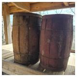 Vintage Nail Keg Pair
