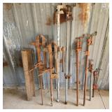 Bar Clamps, Railroad Iron, & Blacksmith's Vises