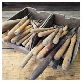 Two Drawers of Assorted Wood Turning Tools