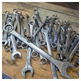 Misc. Lot of Wrenches in Blue Tote