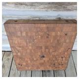Weathered John Boos Chopping Block Top