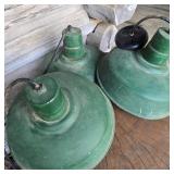 Green Painted Light Trio