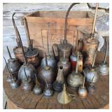 USMC Box of Antique Oilers w/ Eagle & Golden