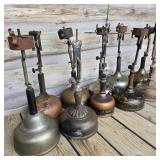 Lot of Antique Lantern Table Lamps