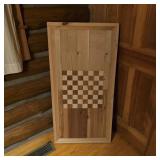 Wood Checkerboard Tabletop