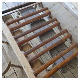 5 Antique Pine / Oak Wall Mount Racks