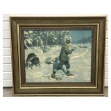 Vintage Art Print by Philip Goodwin , Hazards of