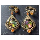 Vintage Rivoli and Cadmium Glass Rhinestone