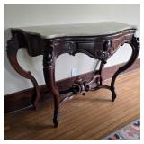 19th c. French Regency Carved Walnut Console