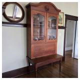 Antique Plantation Desk Cabinet Marriage