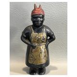 Cast Iron Coin Bank Mammy" / "Aunt Jemima"  Black