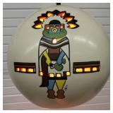Yankee Doodle Dandy Pottery Kachina Swag Lamp