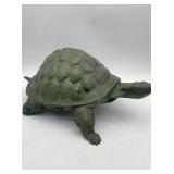 LARGE BRONZE TURTLE SCULPTURE