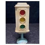 RARE VINTAGE BABY RATTLER TRAFFIC LIGHT W/