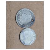 Two Foreign Silver Coins