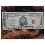 Red Seal 1963 $5 Note