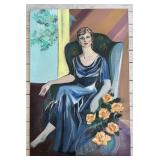 Vintage Lady in Chair 2