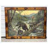 Vintage Print "Between Two Fires" by Philip R.