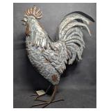 NWT Rustic Galvanized Metal Rooster Chick