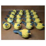 21 NOS Resin Yellow Finches