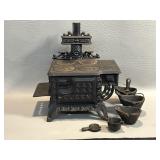 Queen Cast Iron Toy Stove Salesman Sample