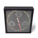 Vintage Sunbeam Weather Station Wall Clock Works!