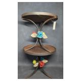 Two New Decorative Small Metal Plant Stands,