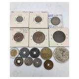 FOREIGN COINS & TOKENS