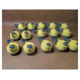 15 NOS Yellow Finch Resin Figurines