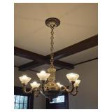Antique Neoclassical Hanging Light Fixture
