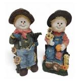 Fall Decor Scarecrows Resin
