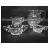Vtg Heisey Glass Pitcher Creamer Sugar