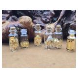Vials of Pure Gold & Silver Flake