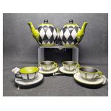 NWT Raz Imports Decorative Harlequin Pattern