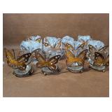12 Butterfly Themed Votive Candle Holders
