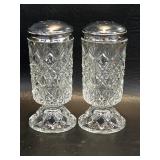 Fenton Salt Pepper Shaker Set ~ Cut and Block