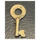 SSW Brass Railroad Switch Lock Key St. Louis